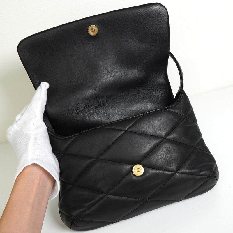 サンローラン ル・57 レザー ワンショルダーバッグ ブラック - NEWSED