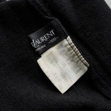 イヴサンローラン ヴィンテージ YSLロゴ モックネック ニット ブラック