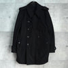 イヴ サンローラン ヴィンテージ YSLロゴ ウール Pコート ブラック