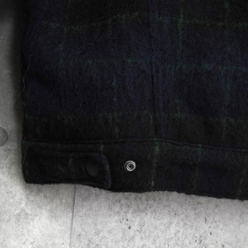 リーバイス チェック柄 ボア裏地 ウールジャケット ブラック / グリーン タグ付き未使用品