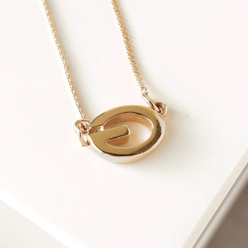 ジバンシィ ヴィンテージ Gロゴ ネックレス GP ゴールド