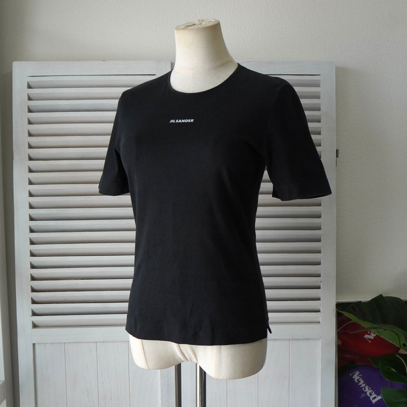 ジルサンダー ロゴ Tシャツ ブラック