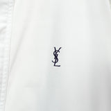 イヴ サンローラン ヴィンテージ YSLロゴ ブルゾン ジャケット ホワイト / ネイビー