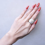 シャネル ココマーク マトラッセ フェイクパール リング 指輪 GP 11号 レディース