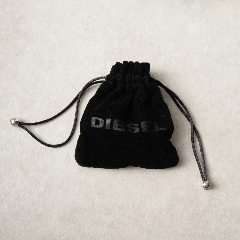 ディーゼル ロゴ プレート ステンレス チェーン ブレスレット シルバー メンズ 箱付き