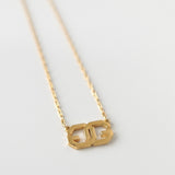 Interlocking G Logo GP Gold Necklace