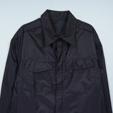プラダ ロゴ ジップ ナイロン 長袖シャツ シャツジャケット ブラック
