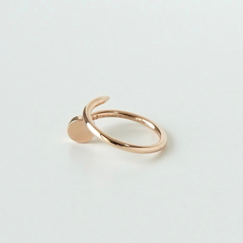 カルティエ ジャストアンクル スモールモデル 750 ピンクゴールド 指輪 リング 18K 18金 サイズ46 / 8号 箱付き