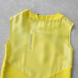ジルサンダー ノーリーブ トップス レディース イエロー タグ付き未使用品