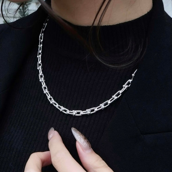 ティファニー ハードウェア スモールリンク ネックレス シルバー925