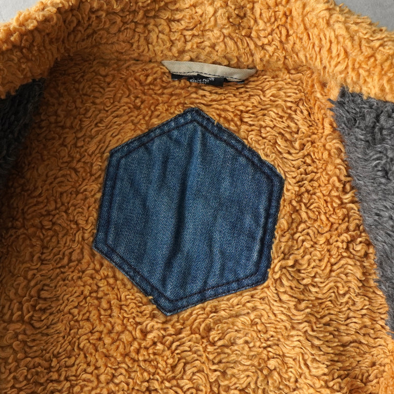 ディーゼル ボア デニムジャケット インディゴブルー