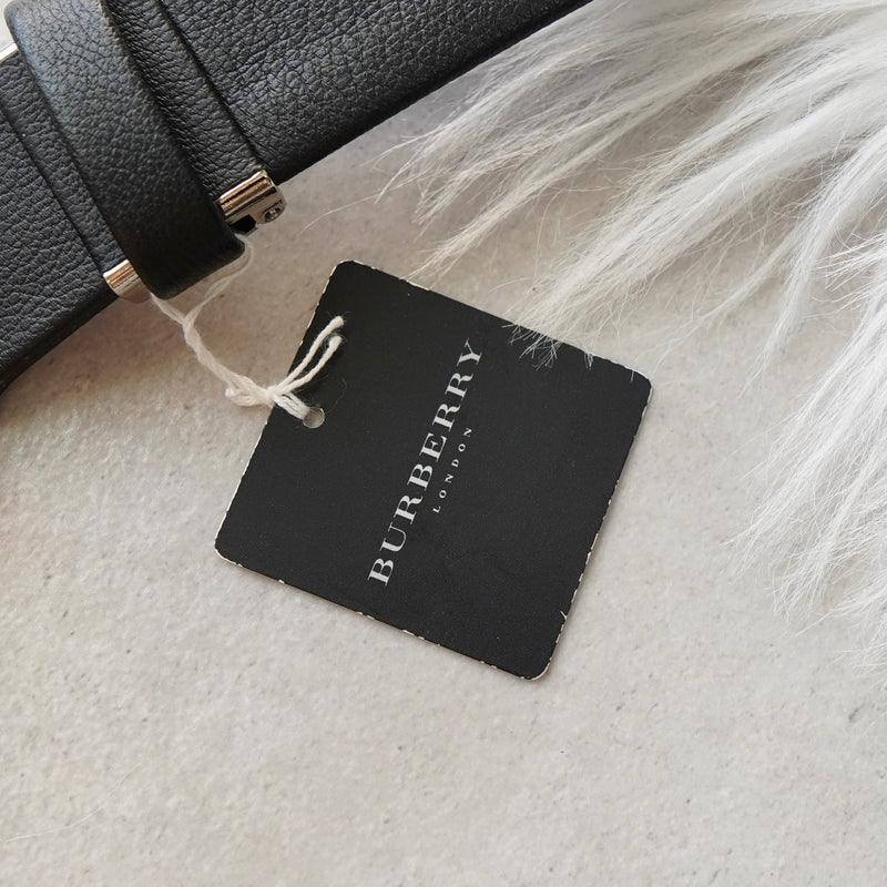 バーバリー ヴィンテージ ホースロゴ 差し込み式 ベルト ブラック メンズ デッドストック 箱付き