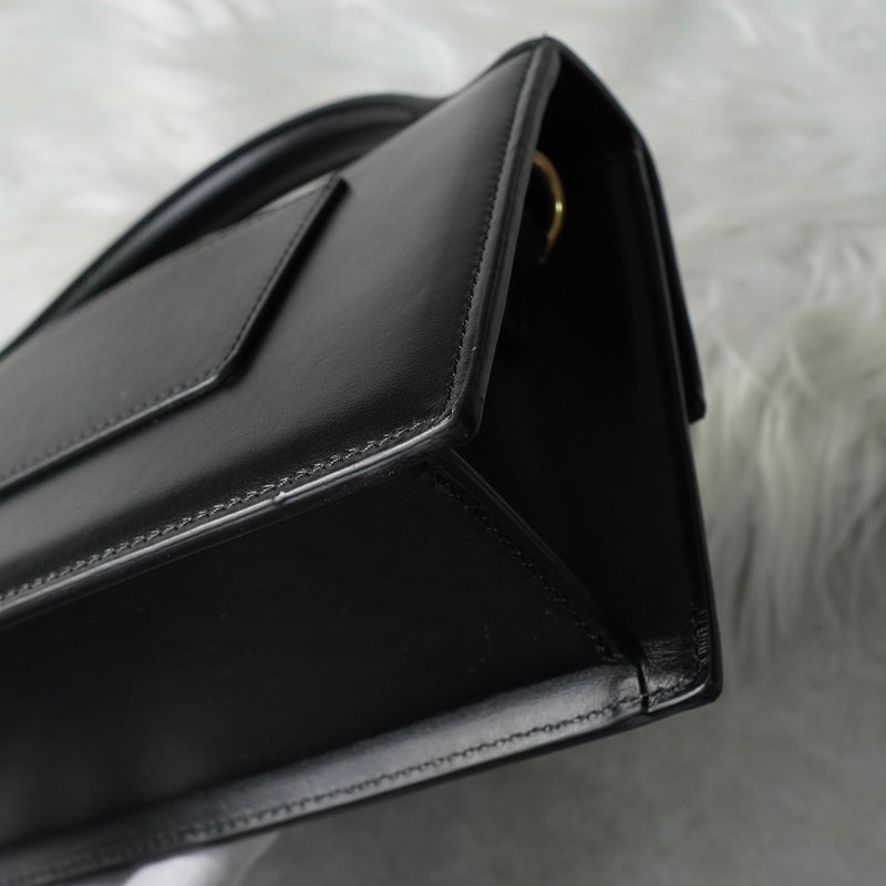 ジャックムス バンビーノ ラージ ショルダーバッグ ハンドバッグ ブラック