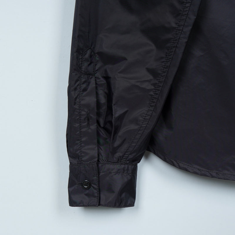 プラダ ロゴ ジップ ナイロン 長袖シャツ シャツジャケット ブラック