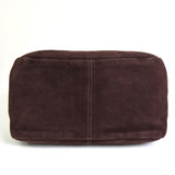 フェンディ マンマバケット スエード / レザー ワンショルダーバッグ ブラウン