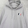 Ami Paris Pile 三色徽标连帽衫（灰色）