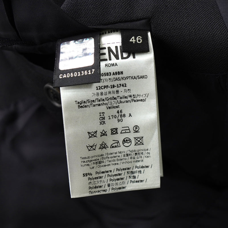 フェンディ ライン セットアップ スーツ メンズ ブラック / グレー