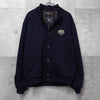 バーバリーヴィンテージ ホースロゴ エンブレム ストライプ柄裏地 ウール ブルゾン ネイビー メンズ