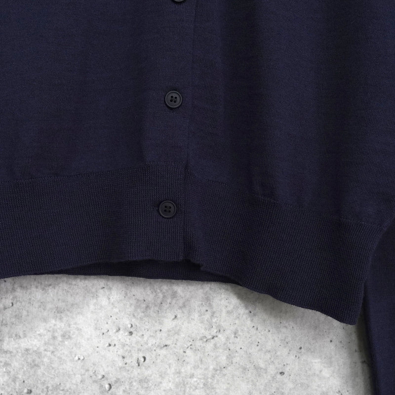 メゾンキツネ フォックスパッチ カーディガン ネイビー レディース