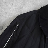 アクアスキュータム  コーデュロイ襟 キルティングジャケット ブラック