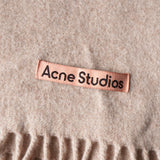 アクネ ストゥディオズ ウール ストール マフラー ピンクベージュ