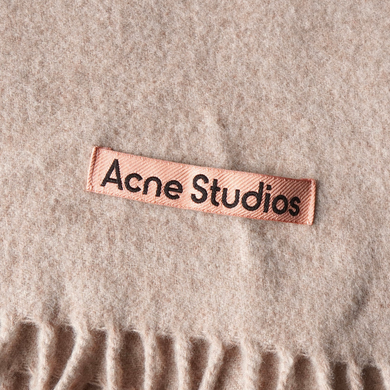 アクネ ストゥディオズ ウール ストール マフラー ピンクベージュ