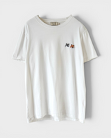 メゾン キツネ ダブルフォックスヘッド Tシャツ ホワイト M メンズ レディース