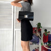 Silver Belt Calf Leather One Shoulder Bag｜Made in Italy