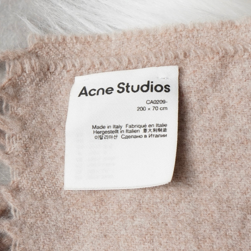 アクネ ストゥディオズ ウール ストール マフラー ピンクベージュ