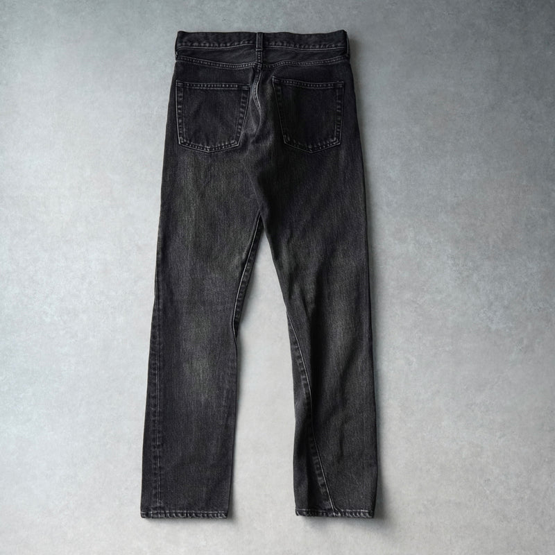 バレンシアガ ウォッシュ加工 デニム ブラック レディース