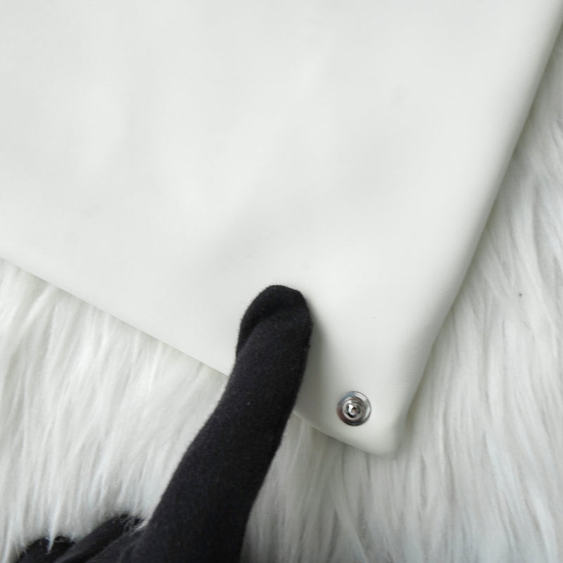 エムエムシックス メゾン マルジェラ ジャパニーズバッグ ミニ レザー ハンドバッグ ホワイト