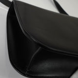 サンローラン サッチェル YSLロゴ レザー ショルダーバッグ ブラック