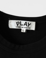 プレイ コム デ ギャルソン ハートロゴ Tシャツ ブラック L レディース
