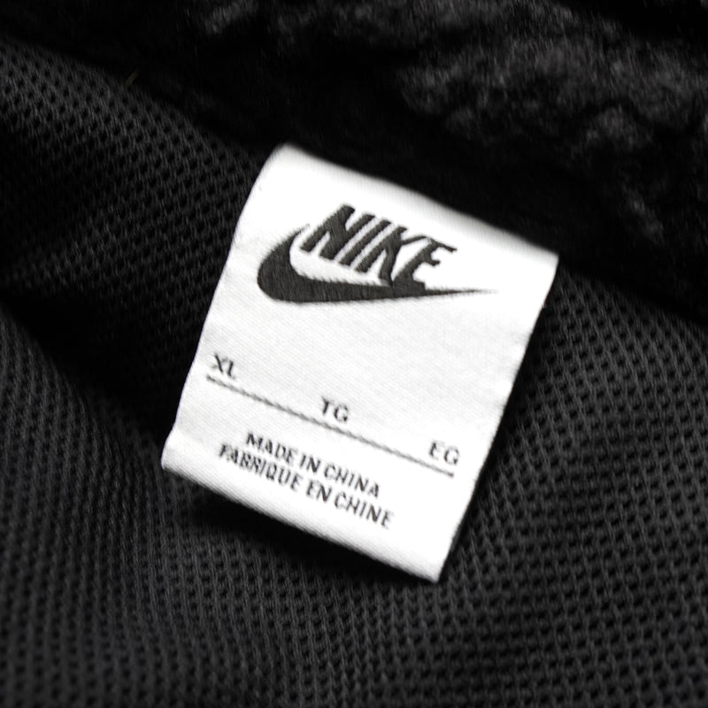 ナイキ ビッグ スウッシュロゴ ボアジャケット ブラック