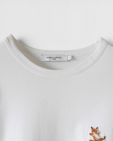 メゾン キツネ Tシャツ チラックスフォックス ホワイト L メンズ レディース