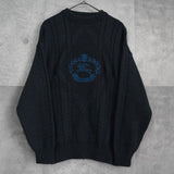 バーバリー ヴィンテージ ホースロゴ ニット グリーン系