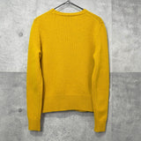 メゾン キツネ フォックスヘッド ウール ニット レディース イエロー