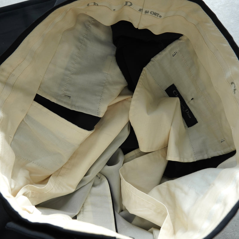 クリスチャン ディオール ヴィンテージ ツータック スラックス ブラック