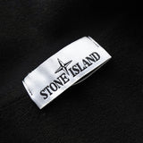 ストーンアイランド コンパスバッジ ハーフジップ ガーメントダイ スウェット ブラック メンズ