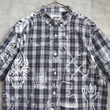 Palace Paint Check Short Sleeve Shirt, Blue