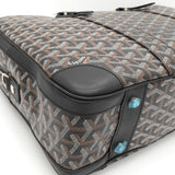 ゴヤール アンバサッドMM PVC/レザー ブリーフケース ビジネスバッグ ブラック メンズ