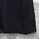 バーバリー ロンドン ノバチェック裏地 キルティングジャケット レディース ブラック