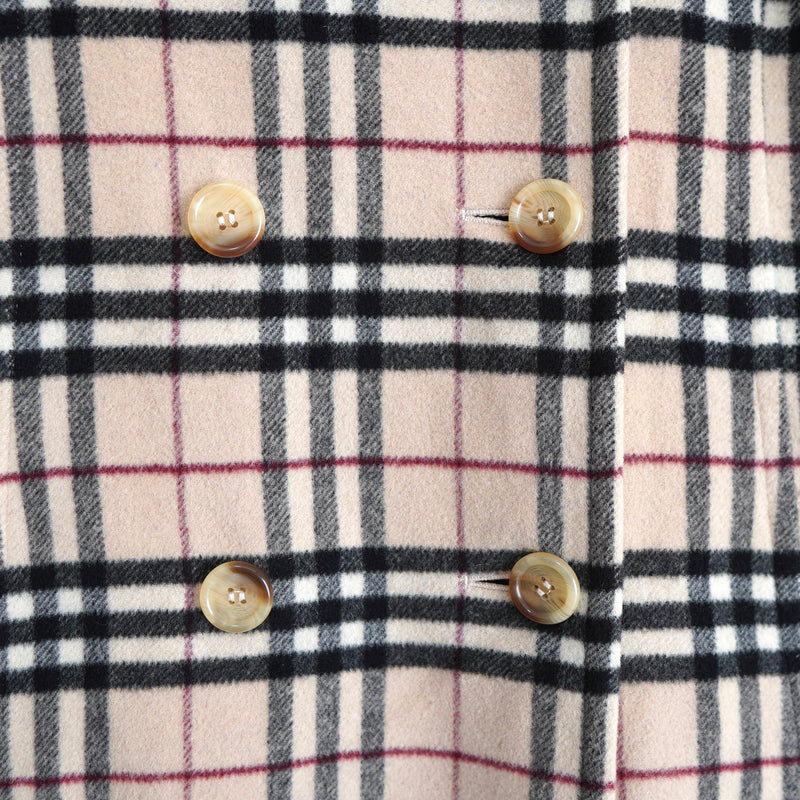 Nova Check Double Breasted Wool Coat｜Made in England