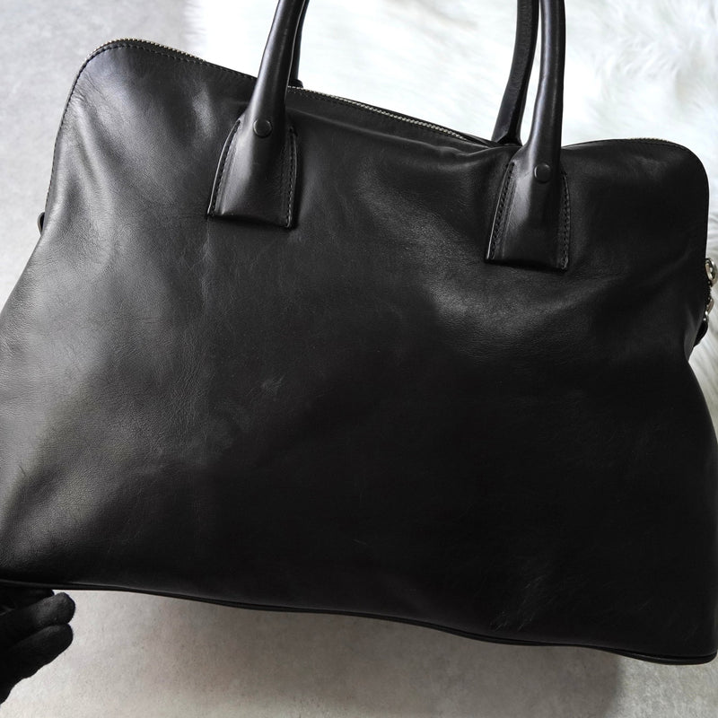 メゾン マルジェラ 5AC ラージ 2way ハンドバッグ ショルダーバッグ ブラック - NEWSED