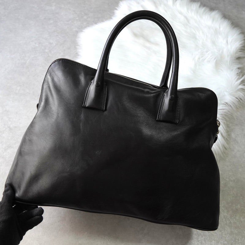 メゾン マルジェラ 5AC ラージ 2way ハンドバッグ ショルダーバッグ ブラック - NEWSED