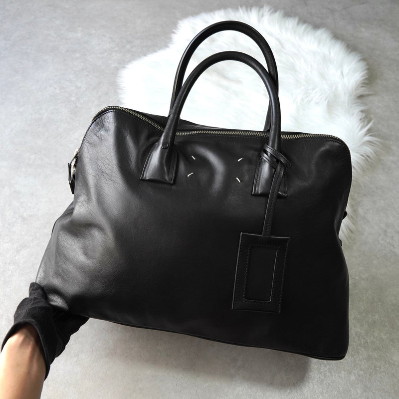 メゾン マルジェラ 5AC ラージ 2way ハンドバッグ ショルダーバッグ ブラック - NEWSED