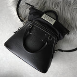 メゾン マルジェラ 5AC ミニ レザー 2way ハンドバッグ ショルダーバッグ クロスボディ ブラック - NEWSED