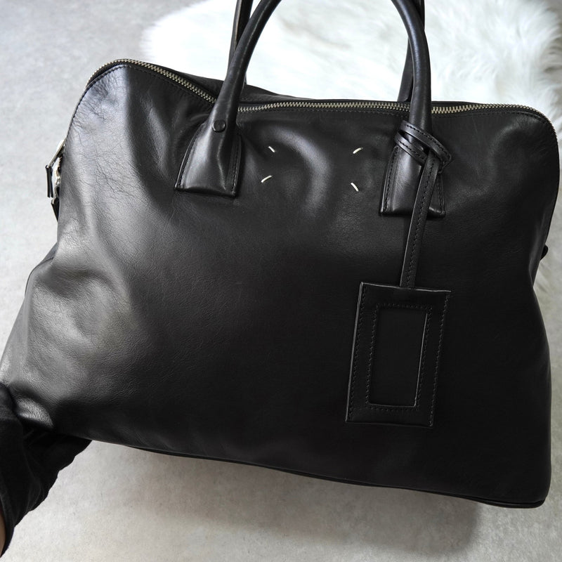 メゾン マルジェラ 5AC ラージ 2way ハンドバッグ ショルダーバッグ ブラック - NEWSED