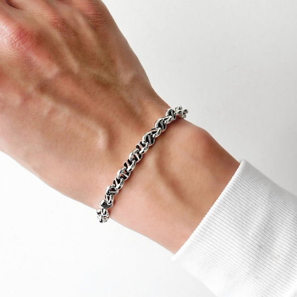 ホーセンブース 5MM OPEN - LINK シルバー925 ブレスレット 40コマ - NEWSED