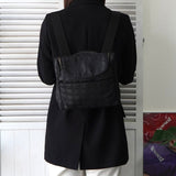 シャネル 6番台 ニュートラベルライン 2way ナイロン / レザー リュックサック ショルダーバッグ ブラック - NEWSED